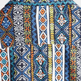 Retro Katoenen Korte Mouwen Boho Overhemd voor Mannen