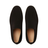 Halfhoge suède herenloafers – zwart