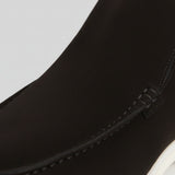 Halfhoge suède herenloafers – zwart