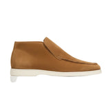 Halfhoge suède herenloafers – bruin