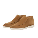 Halfhoge suède herenloafers – bruin