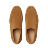 Halfhoge suède herenloafers – bruin