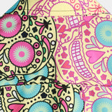 Korte Mouwen Katoenen Shirt met Roze Doodskop voor Mannen