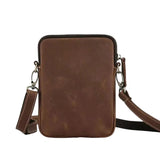 Carl™ - Minimalistische Leren Schoudertas