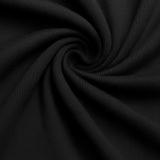 Heren T-shirt Slim-Fit Gemerceriseerd in Zwarte Kleur