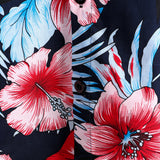 Katoenen shirt met bloemenprint van tropische planten uit Hawaii voor mannen
