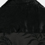 Heren Korte Katoenen Bloemen Overhemd met Knopen, Zomer Jacquard