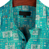 Korte Mouwen Retro Casual Katoenen Overhemd voor Mannen