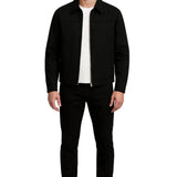 Lichte Twill Jas voor Mannen – Zwart – Regular Fit