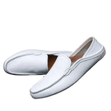 Leren driving loafers Monza voor heren