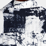 Casual Retro Korte Mouwen Shirt voor Mannen