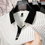Marek - elegante polo met strepen