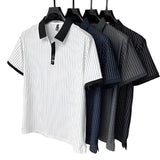 Marek - elegante polo met strepen