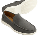 Casual herenloafers – grijs