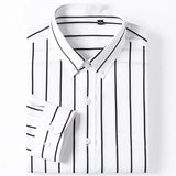 Elegante Patroongeschenk Katoenen Overhemd