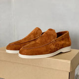 Elegante suède herenloafers