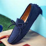 Casual suède zomerloafers voor heren