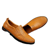 Gladde leren herenloafers