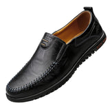 Gladde leren herenloafers