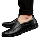 Gladde leren herenloafers