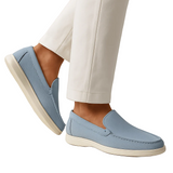 Casual herenloafers – lichtblauw