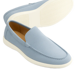 Casual herenloafers – lichtblauw