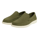 Casual herenloafers – olijfgroen