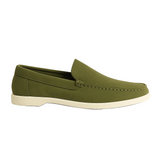 Casual herenloafers – olijfgroen