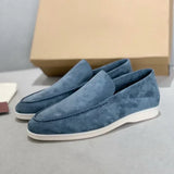Elegante suède herenloafers