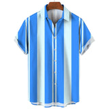 Gestreepte Korte Mouwen Zomer Shirt