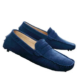 Casual suède herenloafers