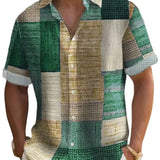 Elegante Patchwork Overhemd