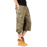 Lange Katoenen Cargo Shorts