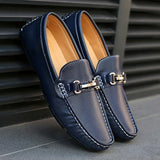 Klassieke glanzende leren herenloafers