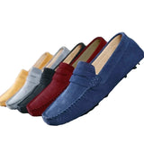 Casual suède herenloafers