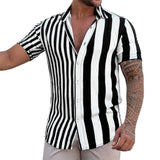 Gestreepte Korte Mouwen Zomer Shirt