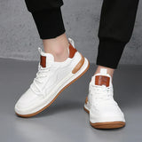 Leren schoenen met hoge zool
