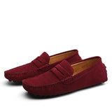 Casual suède herenloafers