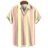 Gestreepte Korte Mouwen Zomer Shirt
