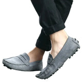 Casual suède herenloafers