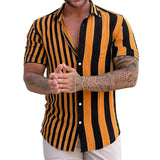 Gestreepte Korte Mouwen Zomer Shirt