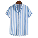 Gestreepte Korte Mouwen Zomer Shirt