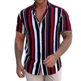 Gestreepte Korte Mouwen Zomer Shirt