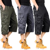 Lange Katoenen Cargo Shorts