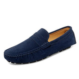 Suède herenloafers in bootschoenstijl