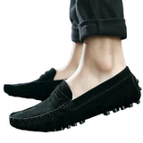 Casual suède herenloafers