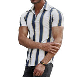 Gestreepte Korte Mouwen Zomer Shirt
