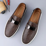Luxe leren herenloafers