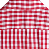 Katoenen Overhemd voor de Zomer met Korte Mouwen voor Mannen, Effen Kleur, met Zak en Knopen