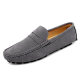 Suède herenloafers in bootschoenstijl